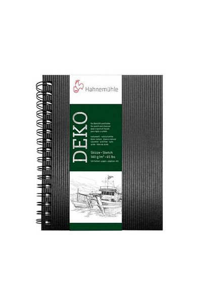 Hahnemühle Caiet de schițe Deco A5 62 coli 140g. Caiet de schițe spiralat