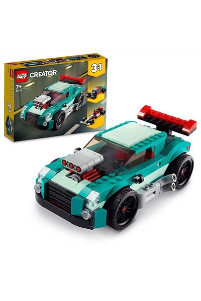 LEGO ® Creator 3 in 1 Street Racer 31127 - Construction Set for Ages 7 and Up (258 Pieces)