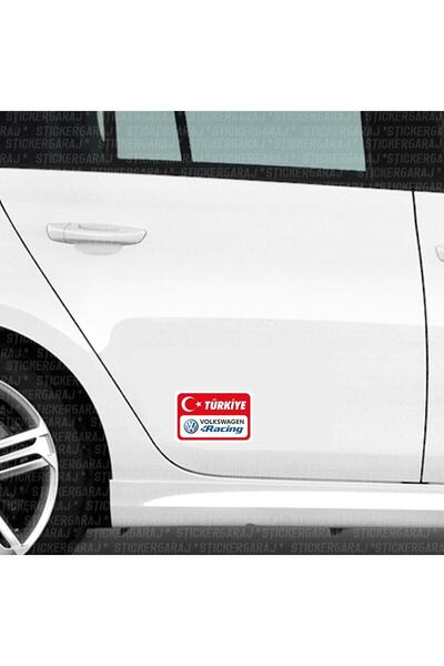 Samsa İsg ملصق سيارة لسيارة فولكس فاجن ريسينغ تركيا ملصق 15x10 سم