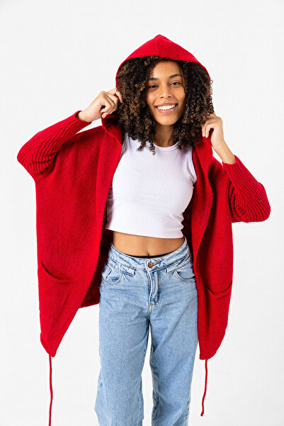 Benedetto Γυναικεία ζακέτα με κουκούλα και τσέπες