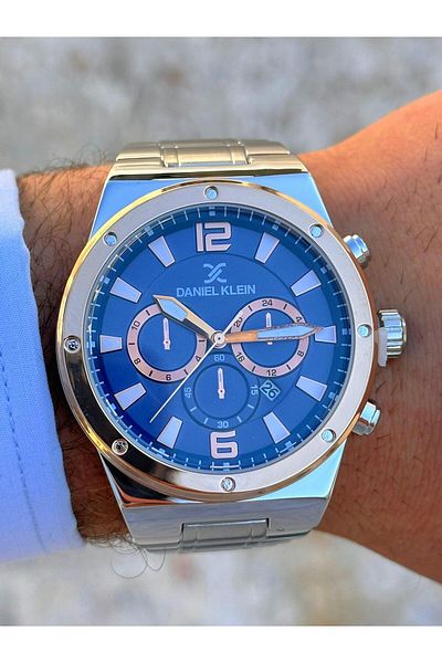 Daniel Klein DK.FT.1.155 Daniel Klein Steel Cord 30 Mt Water Resistant New Season Stylish Design Men's Wristwatch