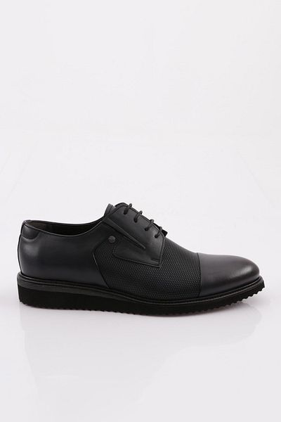 DGN Men's Eva Sole Shoes Navy Blue Genuine Leather 455426102