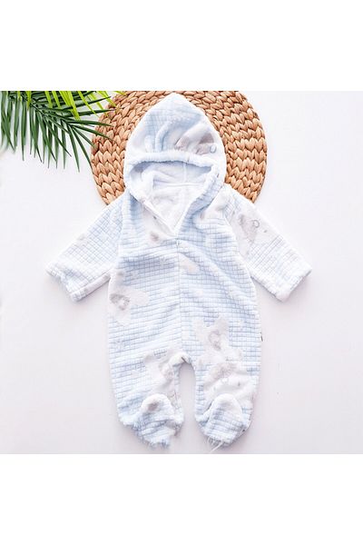 Bebitof Baby بيبيتوف تيدي بير منقوشة ويلسوفت ثوب فضفاض للأطفال 70324