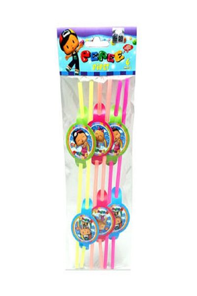 Kazanabil PEPEE THEMED MIXED COLORED BELLOWS PIPETT 6 PIECES