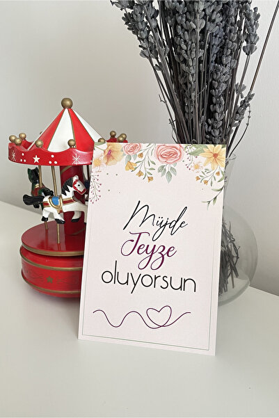 Tasarımco You Are Becoming an Aunt Good News Card