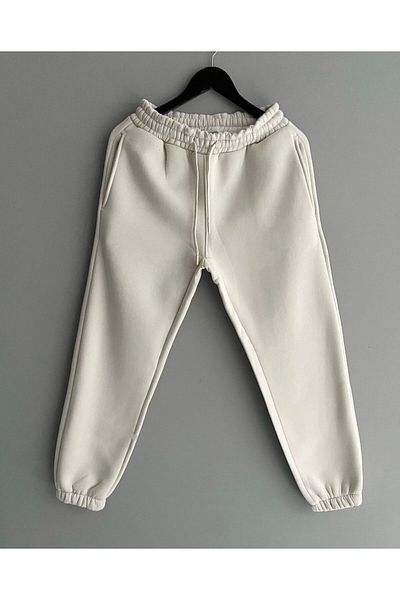 manolyabutik 3 Thread Sweatpants with Fleece Lining Inside Thick Fleece