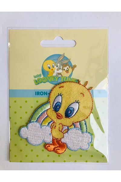 Looney Tunes Broderie țesută care se lipsește cu fier de călcat - Patch - Patch Tweety (TİVİTİ) 3 Motivuri de călcat