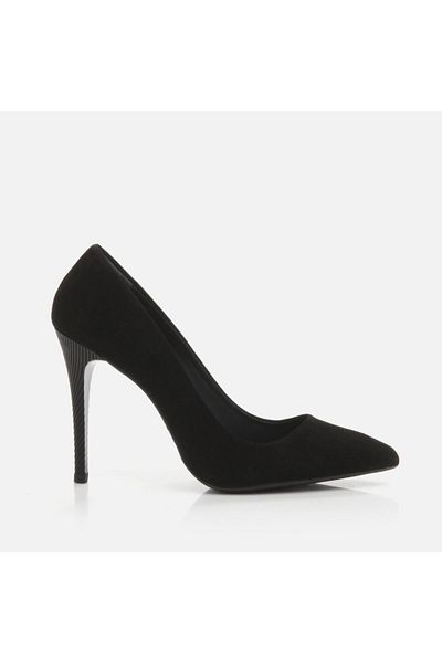 Hotiç Stiletto de damă din piele naturală neagră