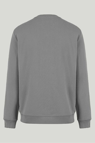 COMBİNE MİCHAİL Pánská mikina Basic Crew Neck v šedé barvě