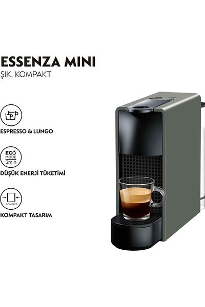 Nespresso Essenza Mini C 30 - Gray Capsule Coffee Machine