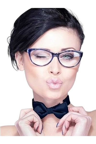 Trenderrs Papion de damă din satin de culoare uni