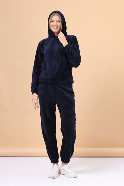 mervemoda Γυναικεία φόρμα γυμναστικής σε μπλε ναυτικό χρώμα υψηλής ποιότητας