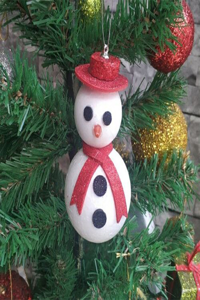 Generic Brand Mini Party Store Styrofoam Snowman Tree Ornament Single