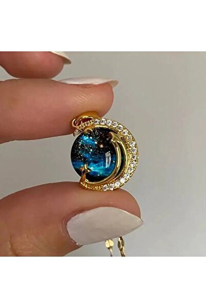 Çelik Gökyüzü Kolye Gold