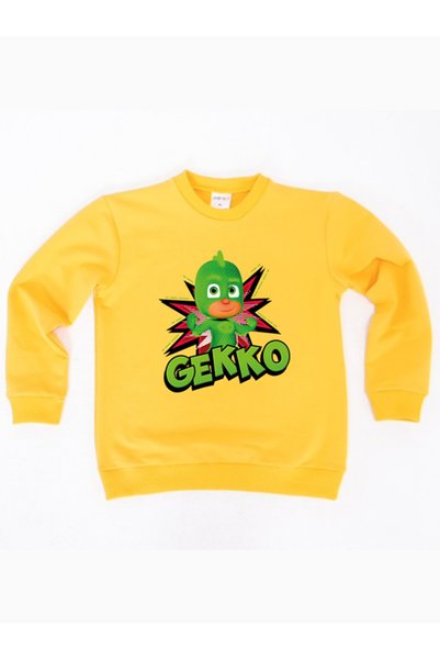 PJ Masks Pj masks Gekko printed cotton fabric children's sweatshirt