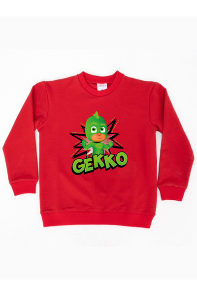 PJ Masks Pj masks Gekko printed cotton fabric children's sweatshirt