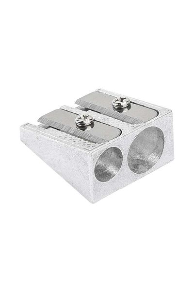 Deli Double Mouth Classic Metal Pencil Sharpener - 39762