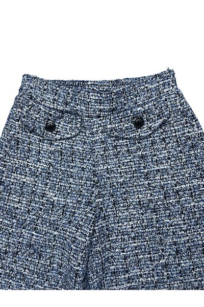 HMY Wide Leg Patterned Buttoned Girl's Trousers