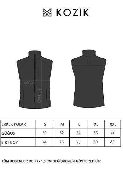 Kozik Жилет без рукавів 3 кишені чоловічий флісовий повсякденний стандартний комфортний на блискавці флісовий жилет чоловічий