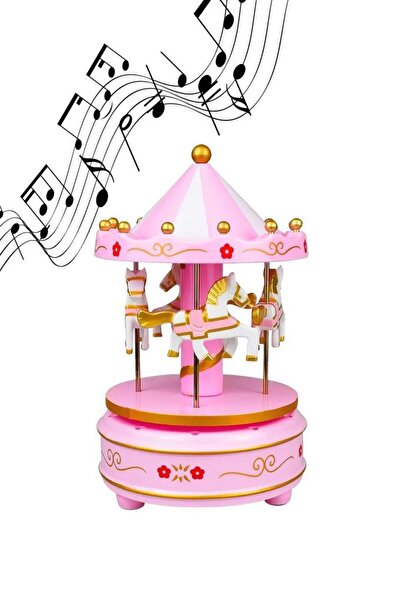 MUJGAN Atlı Karınca Müzik Kutusu Pembe