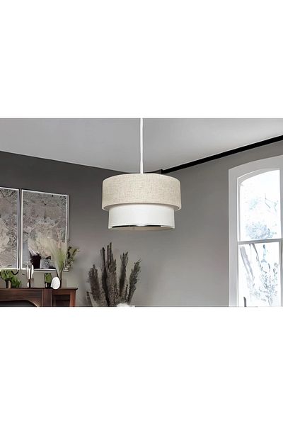 EvLight EVLIGHT CAKE PENDANT CHANDELIER, CREAM