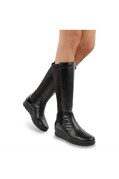 Muya Loubi 6 Point Anatomical Sole Zippered Genuine Leather Women's Boots