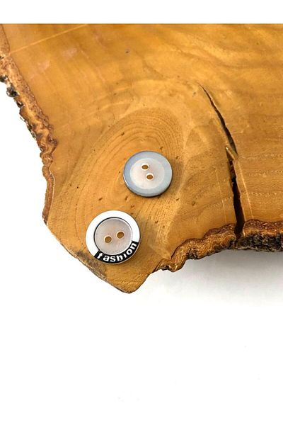 canan dizayn 15 MM FASHION BLACK-WHITE ICY BUTTON (25 PIECES)