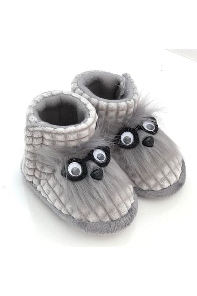 Behtah Kundura Copii și Bebeluși Papuci Termici Velcro Talpă Anti-Alunecare Grădiniță Creșă Pantofi Acasă