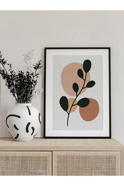Postifull Botanical and Aesthetic Wall Painting, Frameless Poster, Living Room, Kitchen and Office Wall Decoration