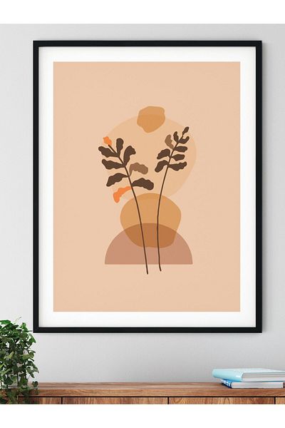 Postifull Pictură murală boemă și estetică, poster fără încadrare, decor de perete pentru living, bucătărie și birou