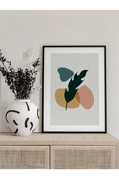 Postifull Botanical Illustration and Aesthetic Wall Painting, Frameless Poster, Living Room, Kitchen and Office Wall Decoration