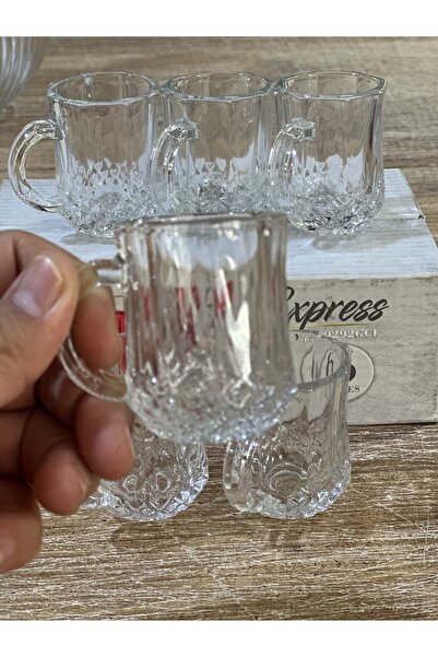 Hibana 6 Lı Mini Kulplu Kahve Yanı Bardağı