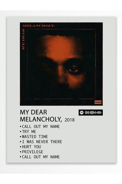 Postifull Αφίσα άλμπουμ Polaroid συμβατή με Spotify - Διακόσμηση τοίχου - Χαρ...