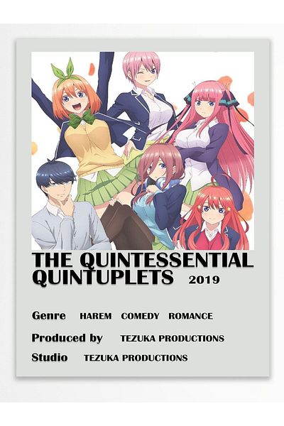 Postifull Αφίσα Anime - Χαρτί με χοντρή επίστρωση, διακόσμηση Duar χωρίς πλαίσιο