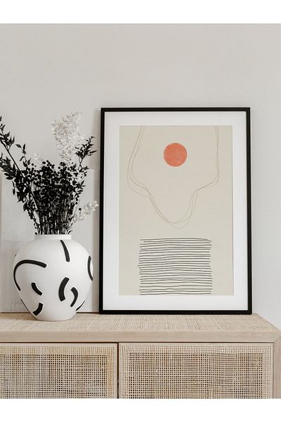 Postifull Minimalist and Aesthetic Wall Painting, Frameless Poster, Living Room, Kitchen and Office Wall Decoration