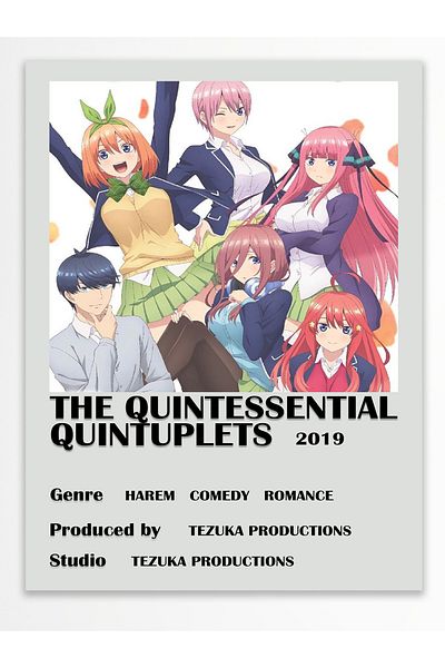 Postifull Αφίσα Anime - Χαρτί με χοντρή επίστρωση, διακόσμηση Duar χωρίς πλαίσιο