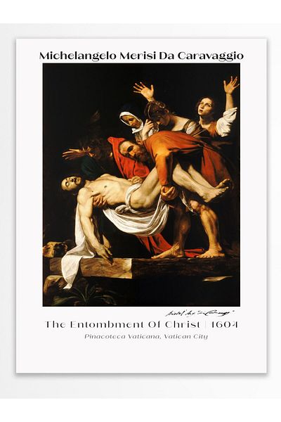 Postifull Αφίσα τοίχου Caravaggio - Διακόσμηση τοίχου - Αφίσες σειράς τέχνης - Χαρτί με παχιά επίστρωση - Χωρίς πλαίσιο