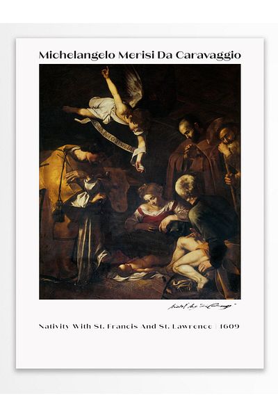 Postifull Αφίσα Caravaggio Art Series Duar - Χαρτί με χοντρή επίστρωση χωρίς πλαίσιο