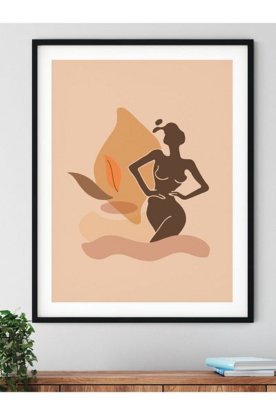 Postifull Pictură murală boemă și estetică, poster fără încadrare, decor de perete pentru living, bucătărie și birou