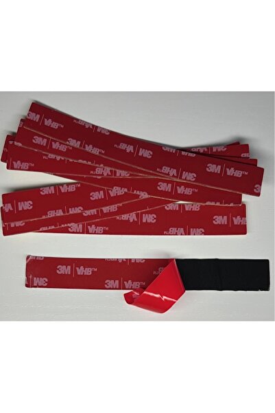 Hdg 25 adet VHB Çift Taraflı Bant Çift kaplamalı Köpük Bant siyah - 15 mm genişlik - 14 cm uzunluk