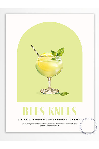 Postifull Kokteyl Temalı Duvar Posteri - Çerçevesiz Poster, Mutfak, Salon, Ya...