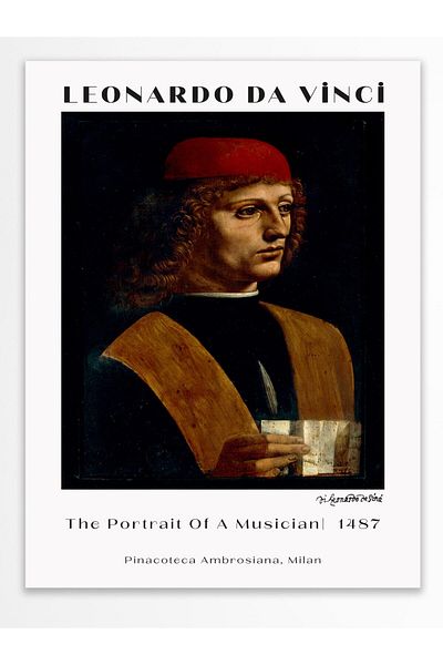 Postifull Αφίσα τοίχου Leonardo Da Vinci - Σειρά Art - Χοντρό χαρτί - Χωρίς πλαίσιο