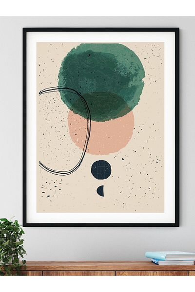 Postifull Abstract and Aesthetic Wall Painting, Frameless Poster, Living Room, Kitchen and Office Wall Decoration