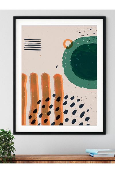 Postifull Bohemian and Aesthetic Wall Painting, Frameless Poster, Living Room, Kitchen and Office Wall Decoration