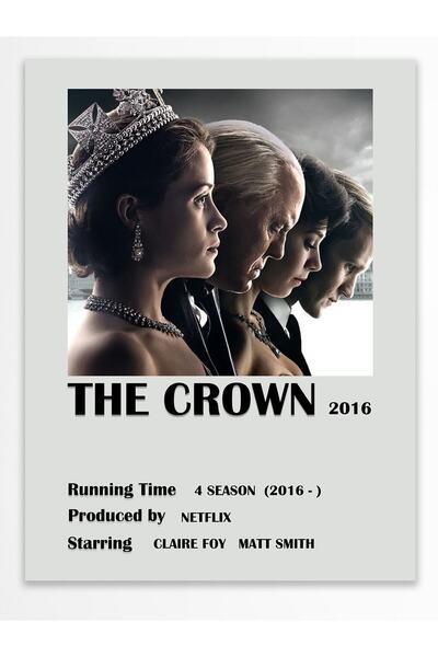 Postifull The Crown - Çerçevesiz Poster - Duvar Dekoru - Dizi Ve Film Afiş Po...