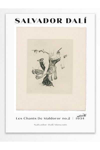 Postifull Αφίσα τοίχου Salvador Dali - Σειρά Art, Χοντρό χαρτί, Χωρίς πλαίσιο