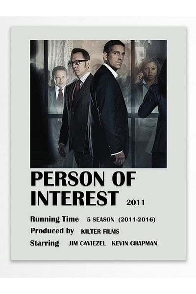 Postifull Person Of Interest - Διακόσμηση τοίχου χωρίς πλαίσιο αφίσα - Αφίσες τηλεοπτικής σειράς και ταινιών - Επικαλυμμένο χαρτί