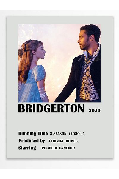 Postifull Bridgerton - Αφίσα χωρίς πλαίσιο - Διακόσμηση τοίχου - Αφίσες τηλεοπτικής σειράς και ταινιών - Χαρτί με παχύ χρώμα