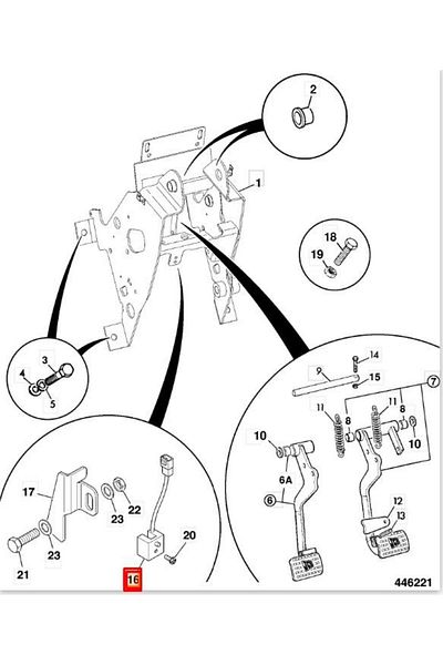 Partspro 332/C9990/Y - JCB - BRAKE SEAL