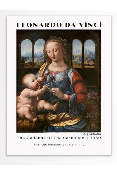 Postifull Αφίσα τοίχου Leonardo Da Vinci - Σειρά Art - Χοντρό χαρτί - Χωρίς πλαίσιο